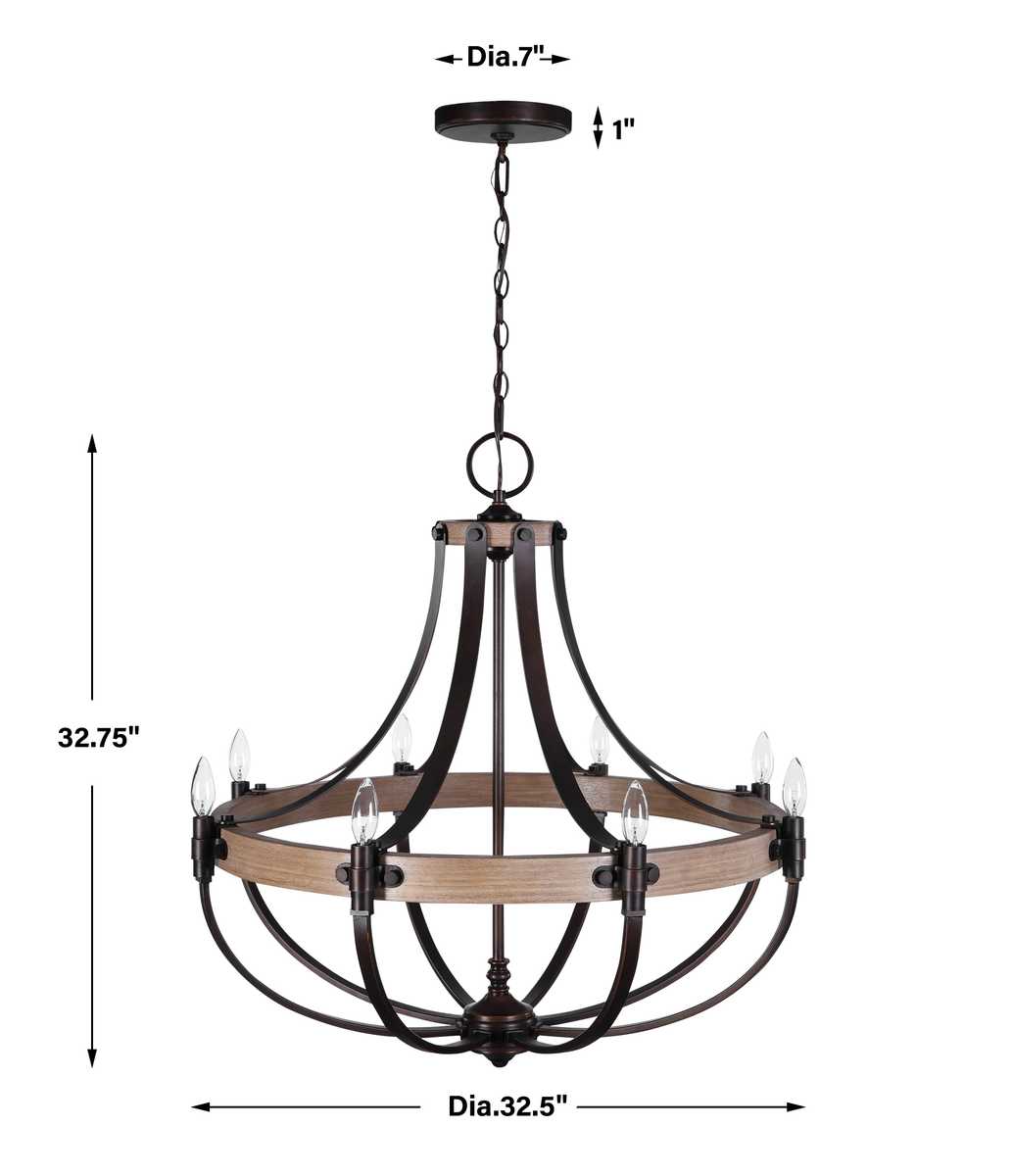 Dubois, 8 Lt Chandelier