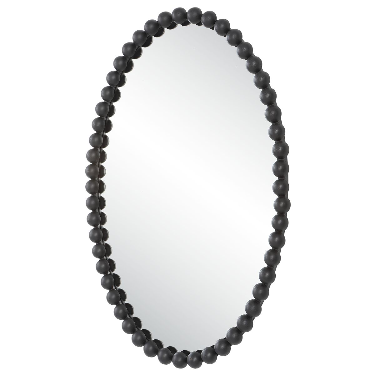 Serna Oval Mirror, Black