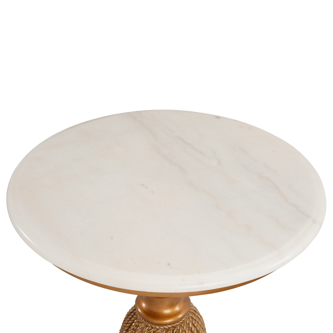Tassel Side Table- Silver & Gold