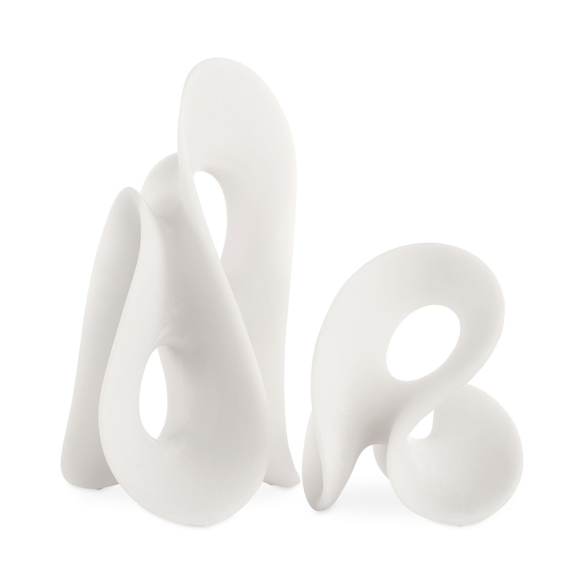 Silent Wave Outdoor Sculptures, S/2 - Kings Fine Art & Decor
