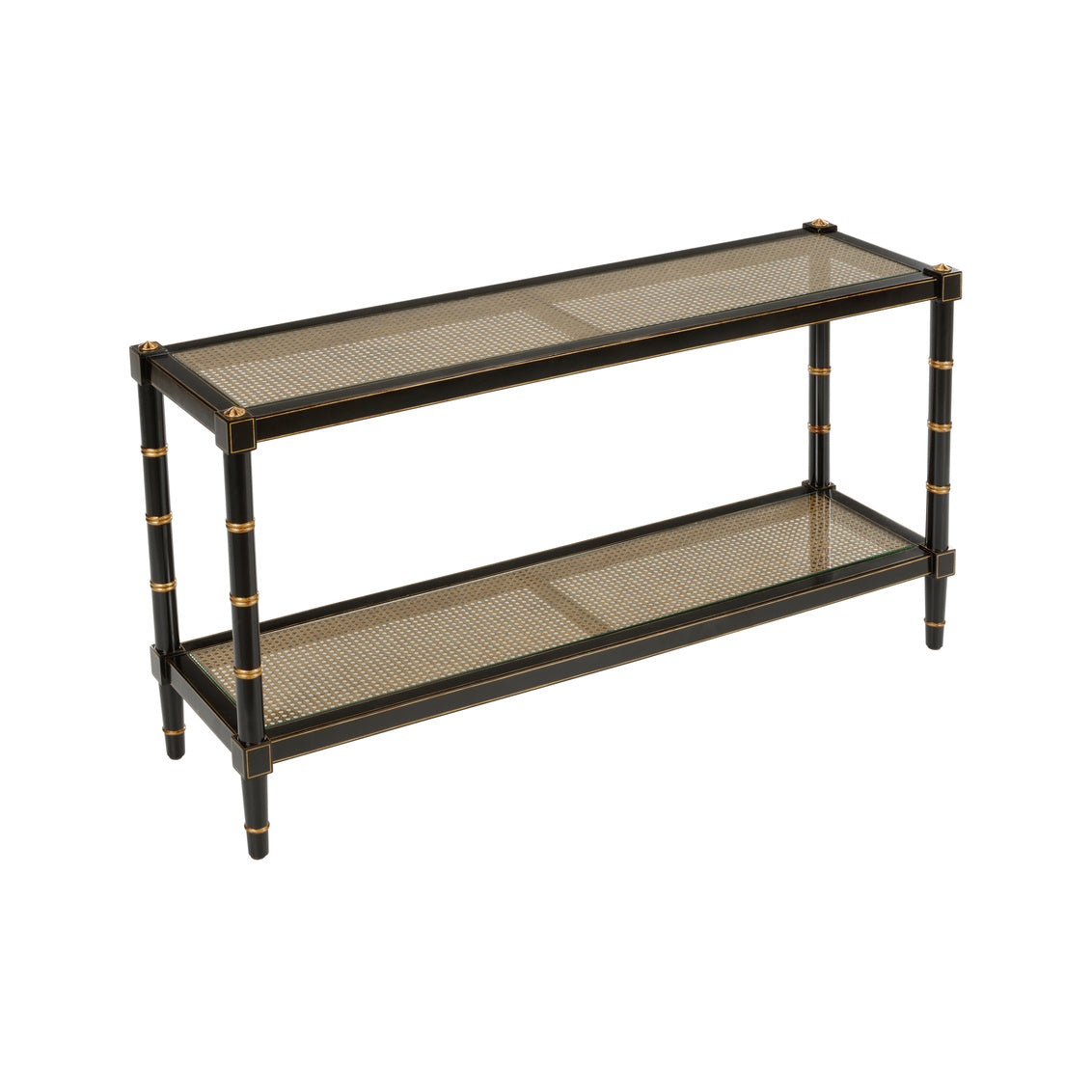 Conner Cane Console - Black