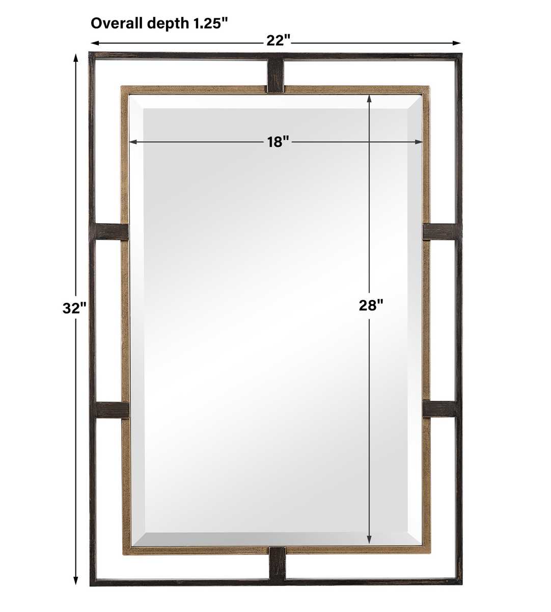 Carrizo Rectangle Mirror