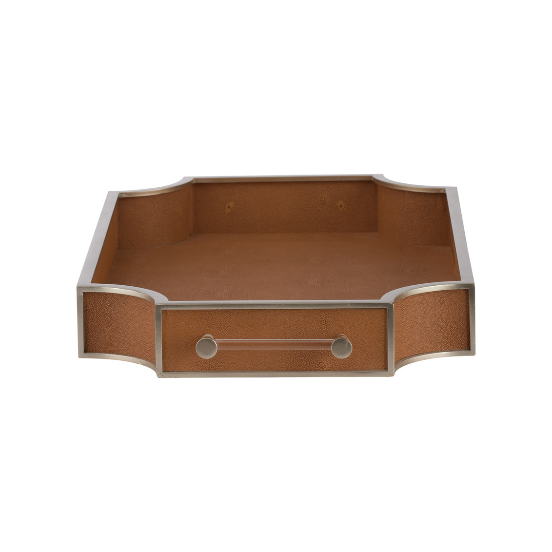Shagreen Tray - Brown