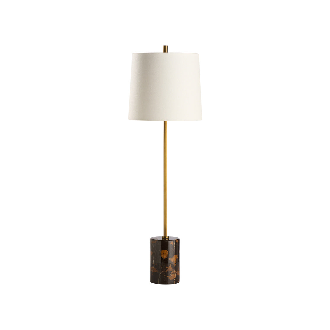 Lambeth Table Lamp-Brown Marble