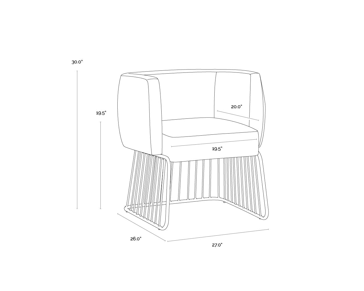 gala-dining-armchair-103499 - view 19