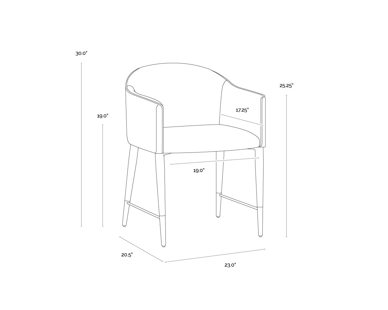 kylin-dining-armchair-105687 - view 13
