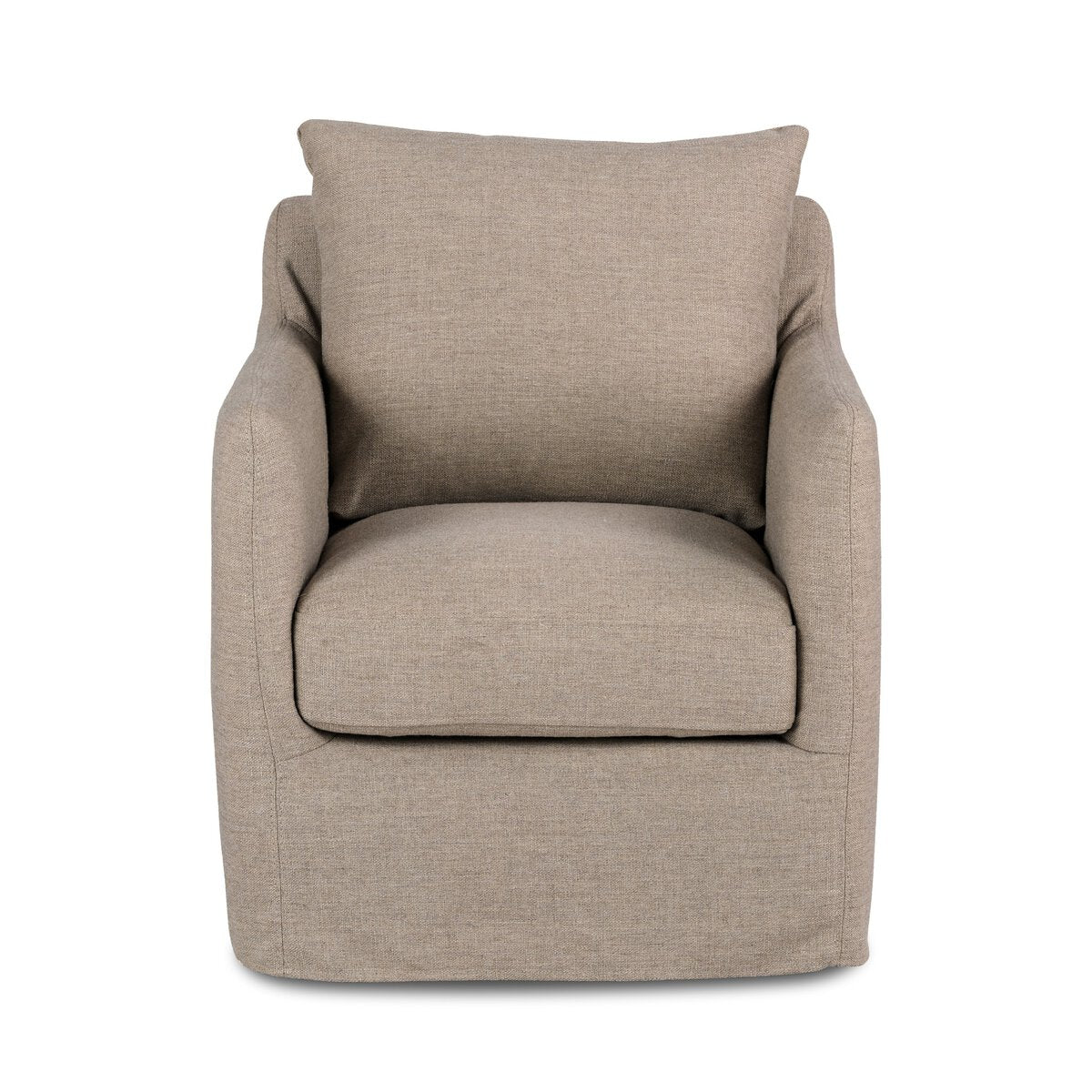 Banks Slipcover Swivel Chair - Kings Fine Art & Decor