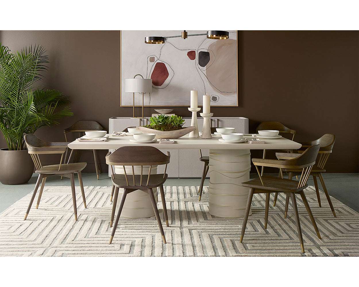 demi-dining-chair-distressed-brown-107287 - view 3