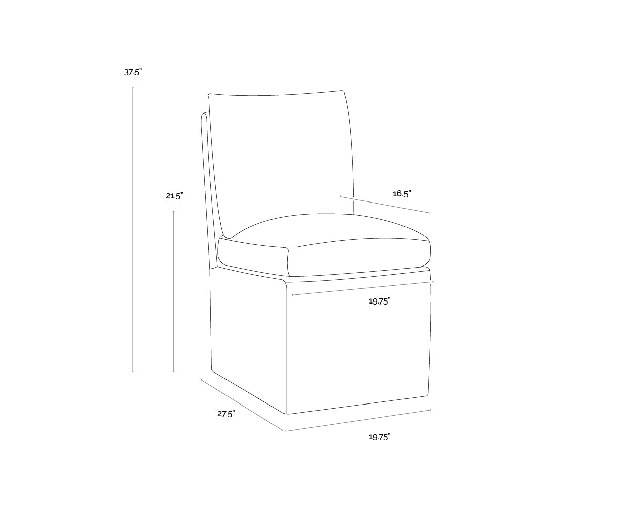 glenrose-wheeled-dining-chair-107449 - view 20