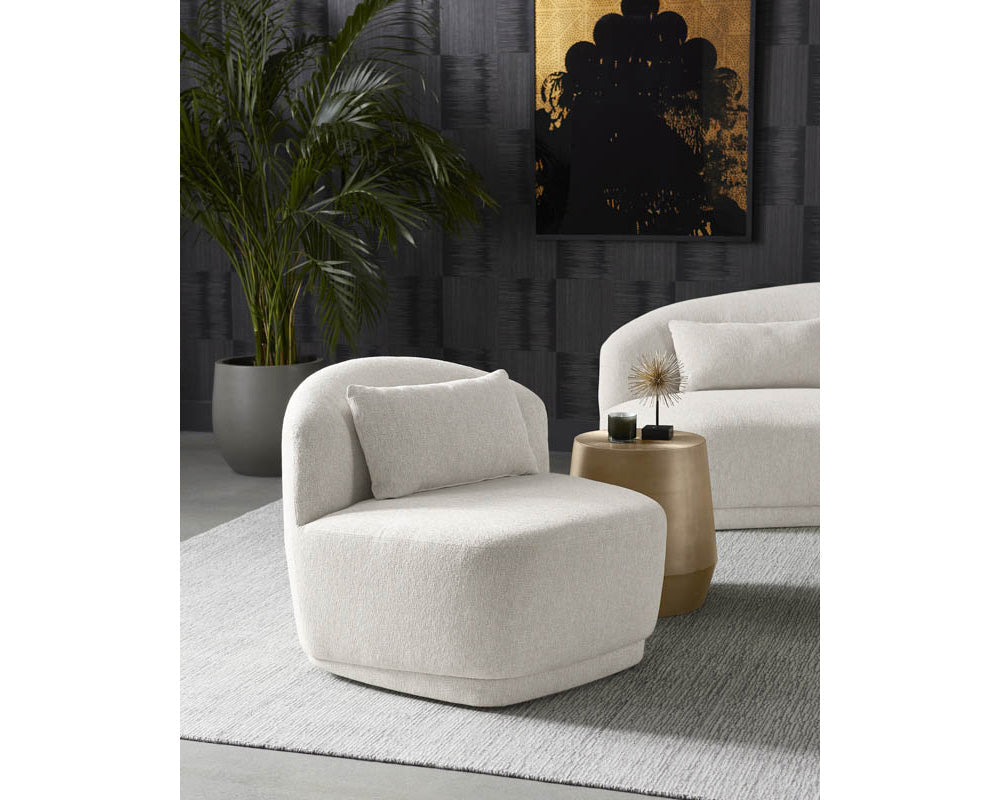 soraya-swivel-armless-chair-107454 - view 2