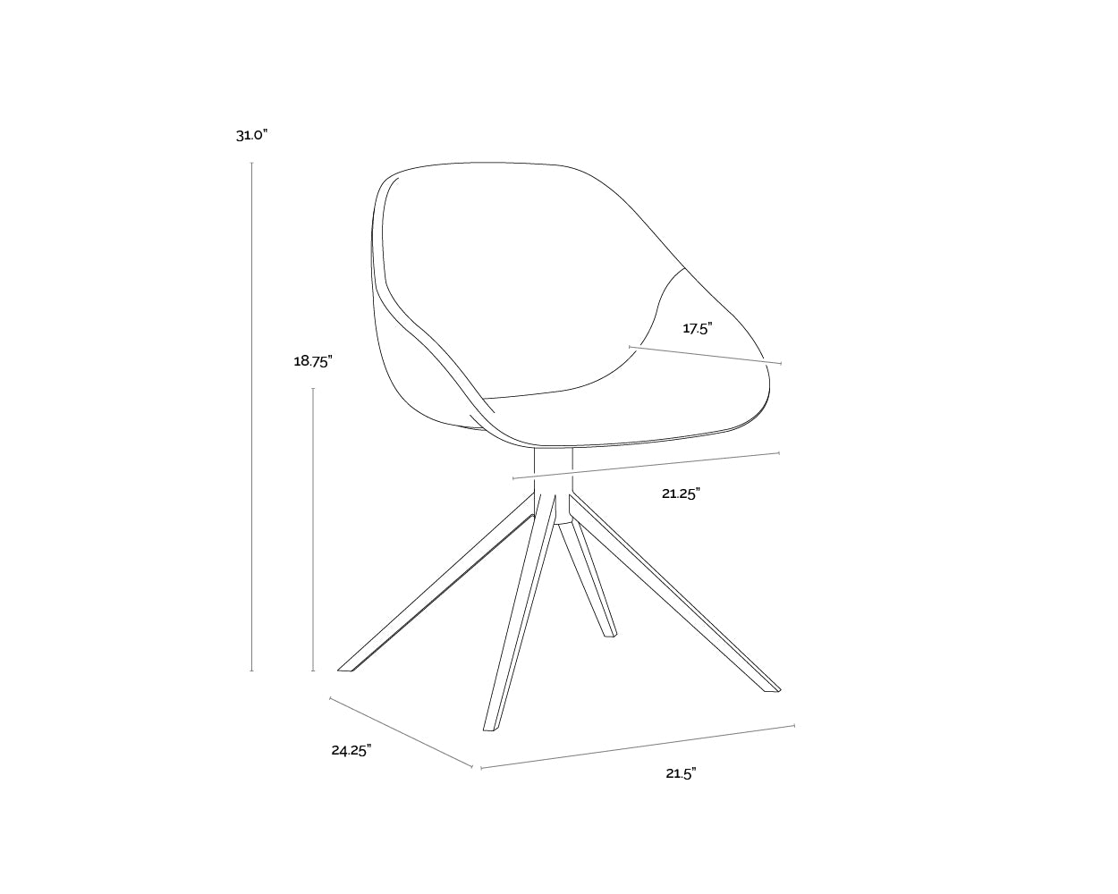 mccoy-swivel-dining-chair-107564 - view 22