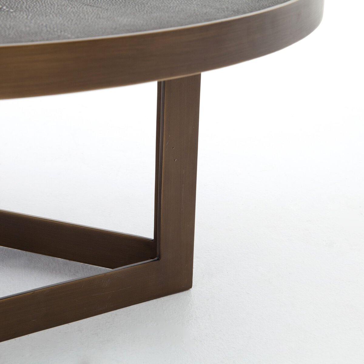 Shagreen Round Coffee Table - Kings Fine Art & Decor