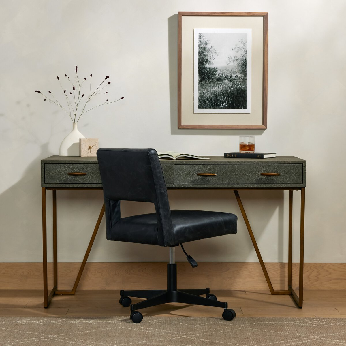 Shagreen Desk - Kings Fine Art & Decor