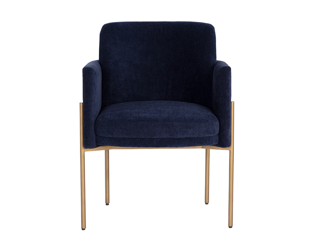 richie-dining-armchair-antique-brass-107665 - view 3
