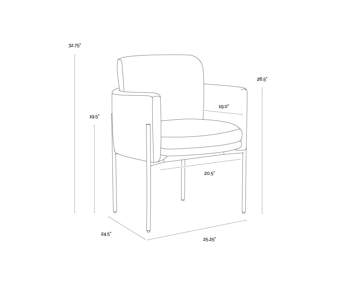 richie-dining-armchair-black-108859 - view 9