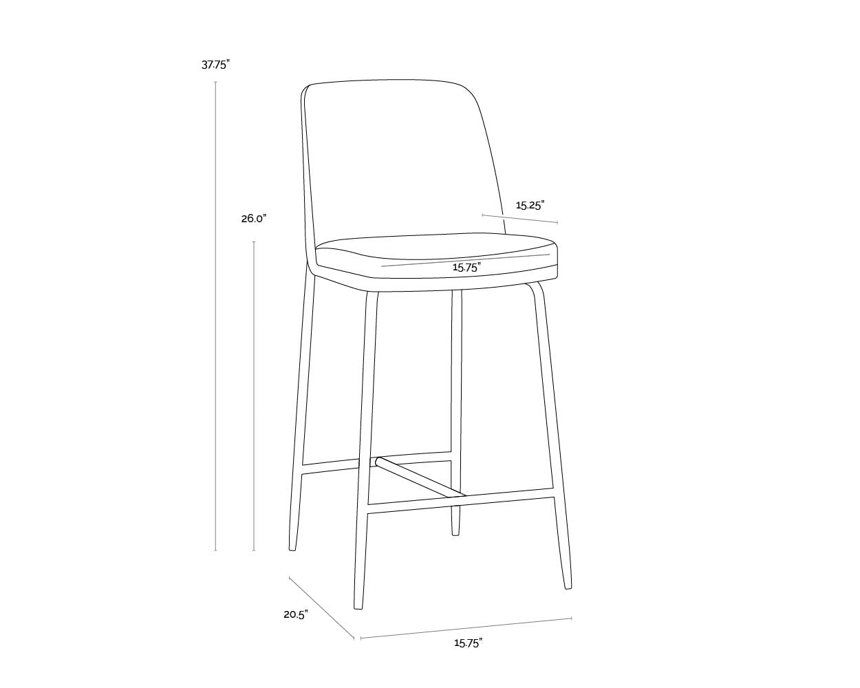zeke-counter-stool-black-108518 - view 8