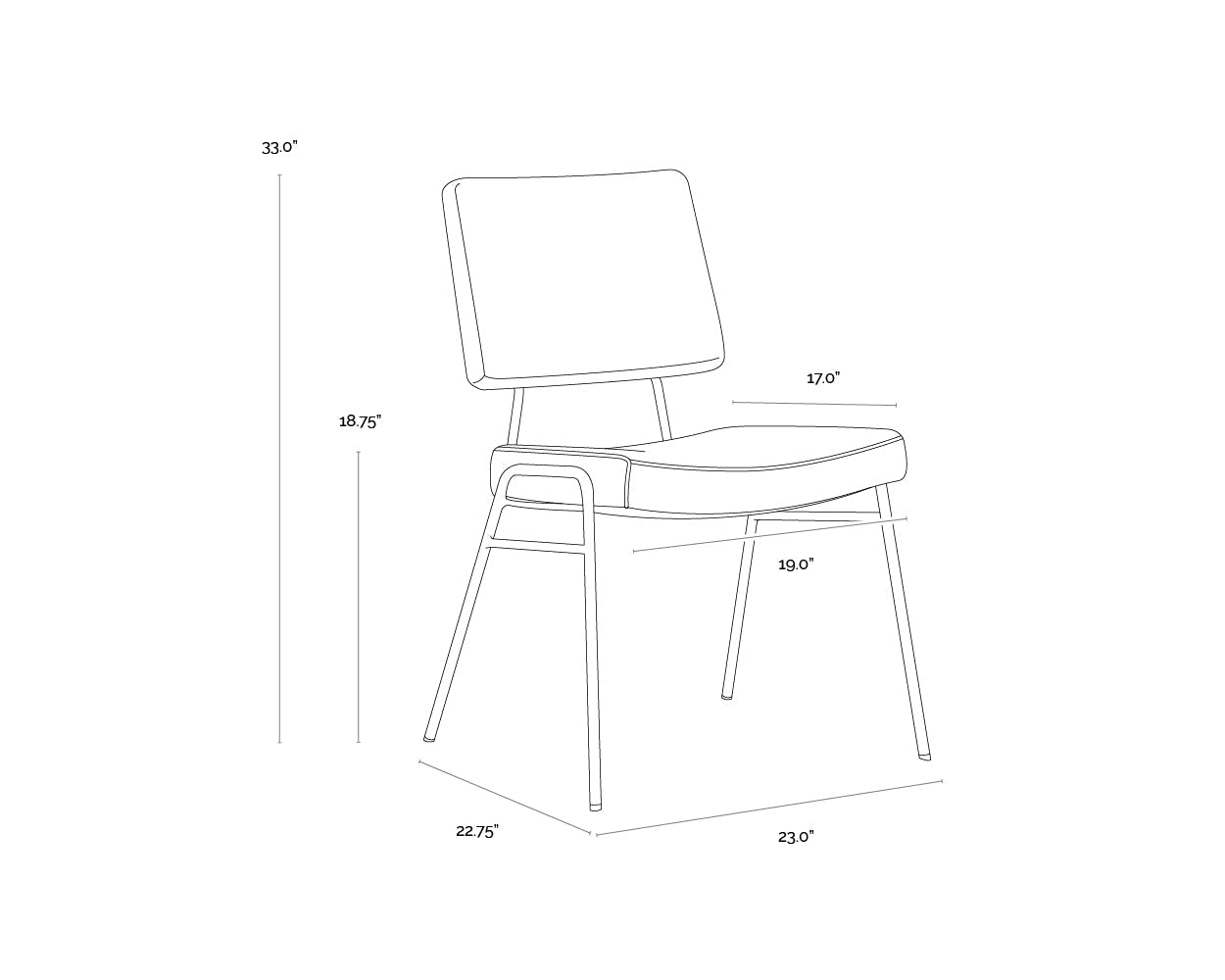 brinley-dining-chair-gold-108903 - view 12