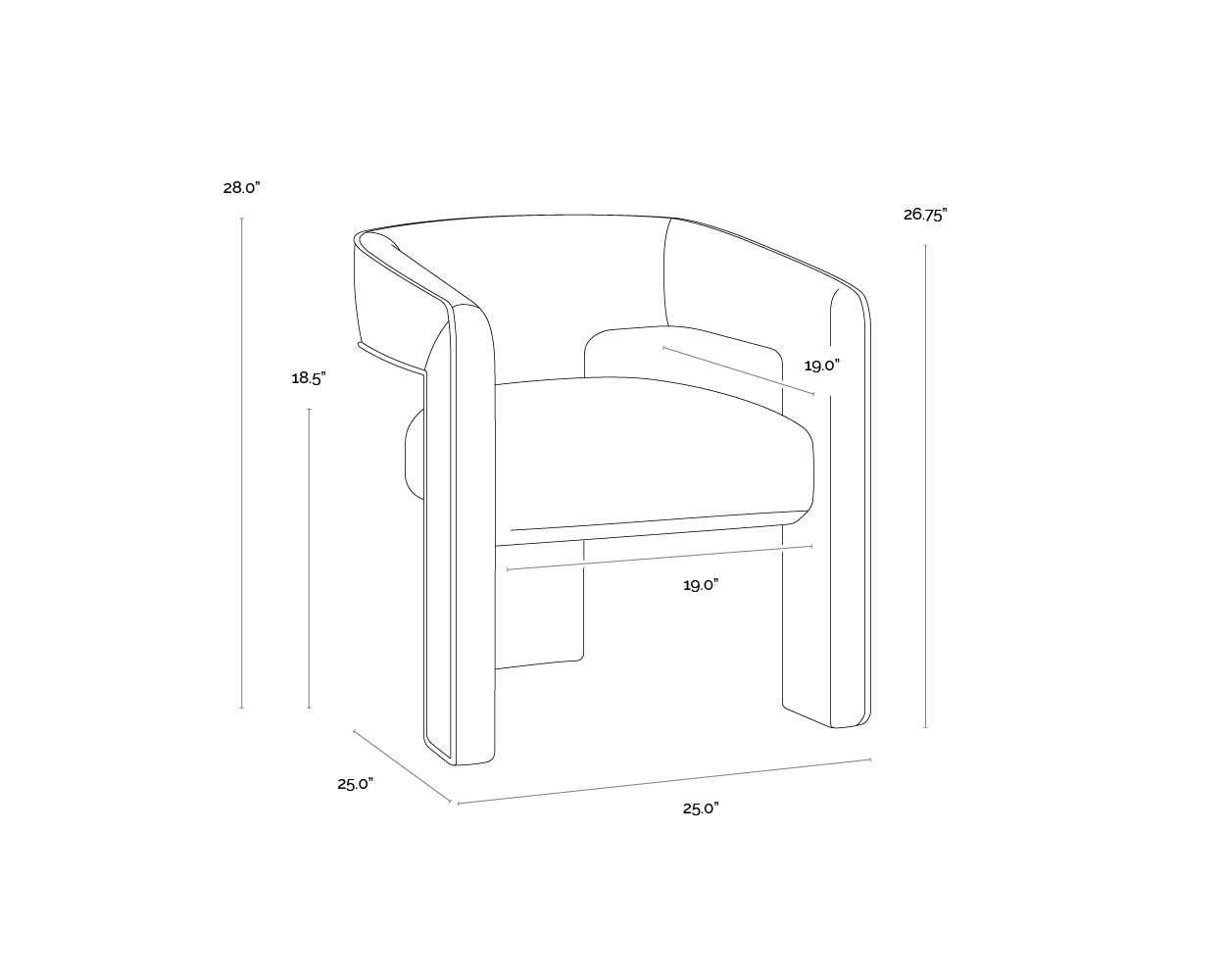 krasner-dining-armchair-109718 - view 9