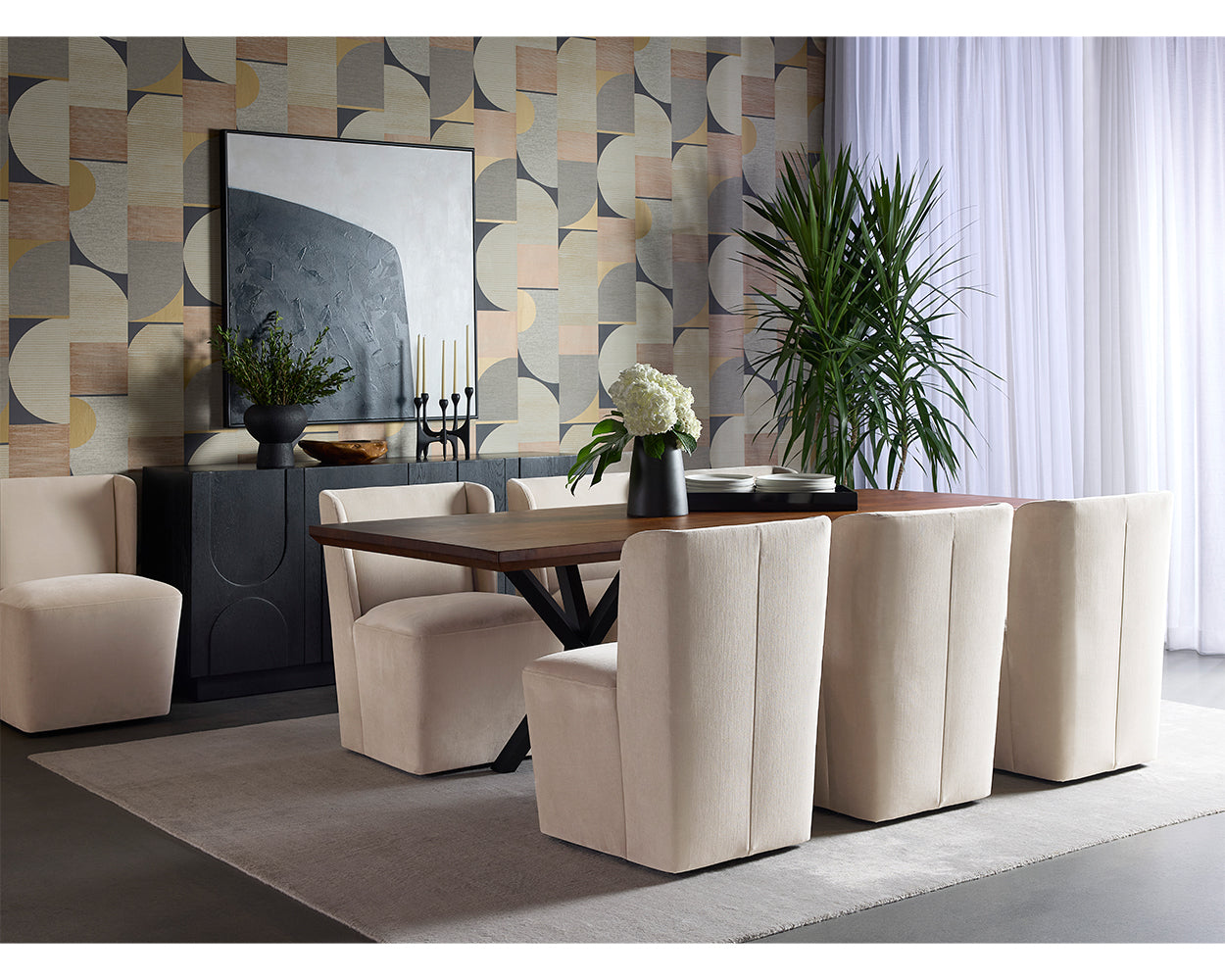 amita-wheeled-dining-chair-109898 - view 3