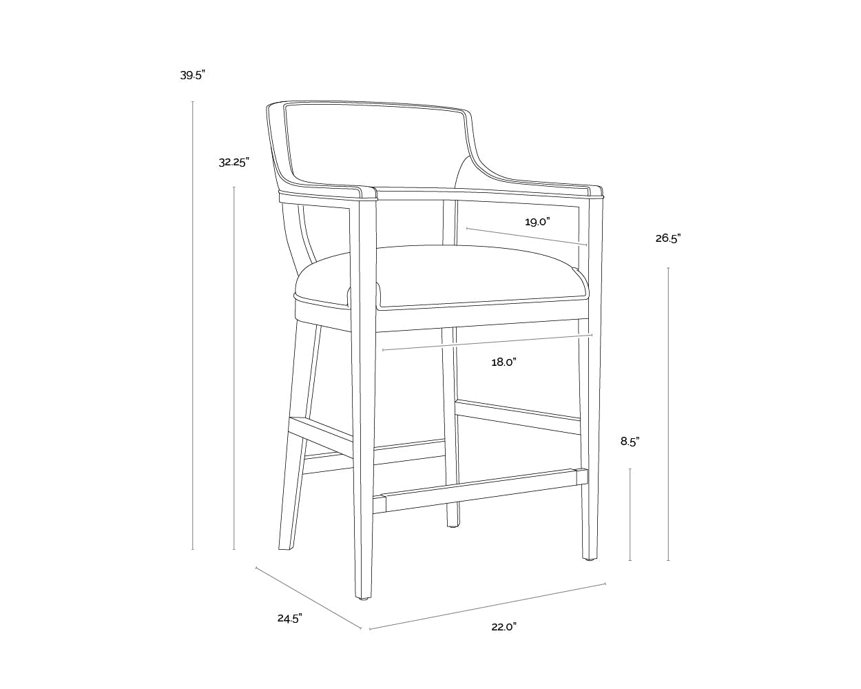 brylea-counter-stool-brown-110518 - view 8