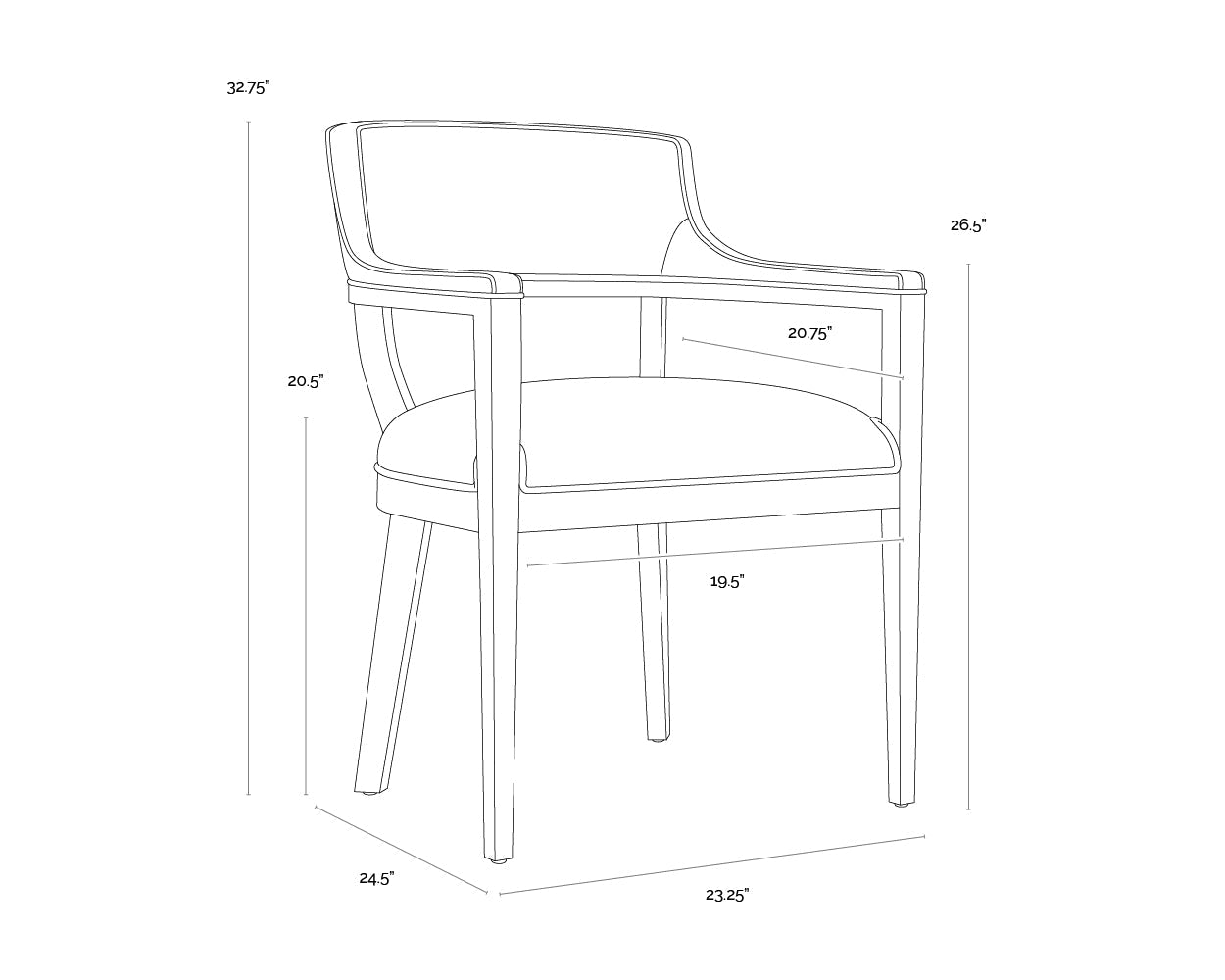 brylea-dining-armchair-natural-110525 - view 10