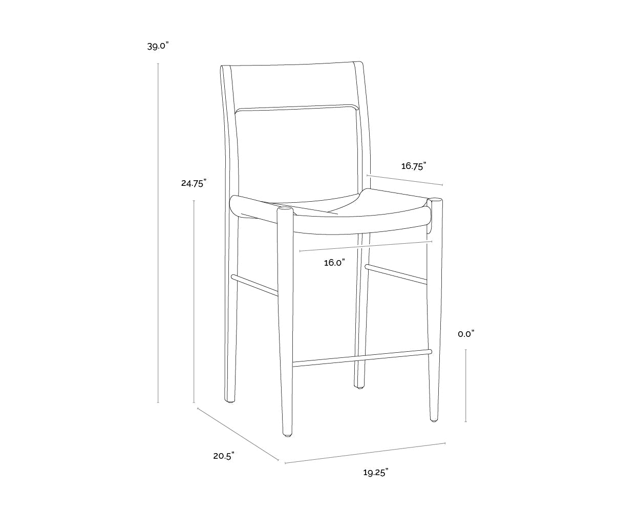bondi-counter-stool-black-108281 - view 8