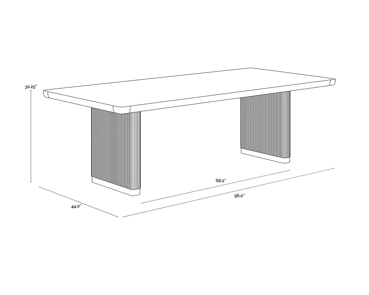 kalla-dining-table-96-rectangular-110990 - view 17