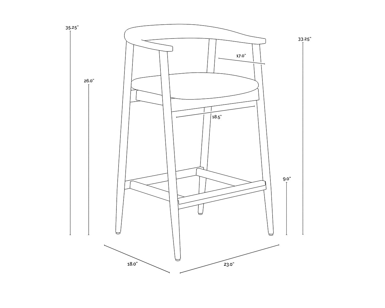 jeremy-counter-stool-black-111007 - view 10