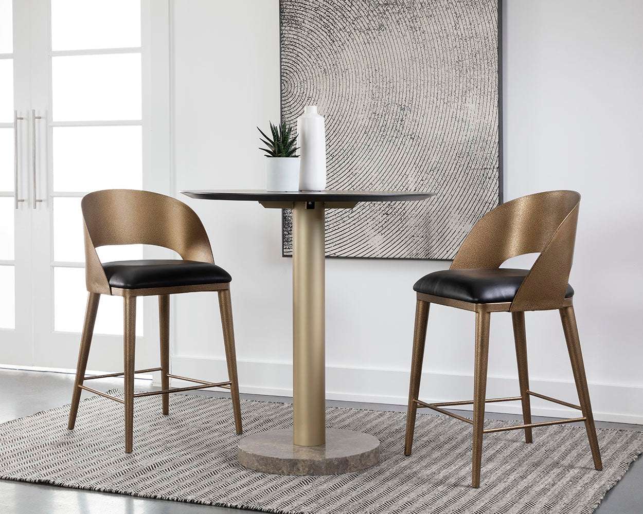 dezirae-counter-stool-antique-brass-111047 - view 2