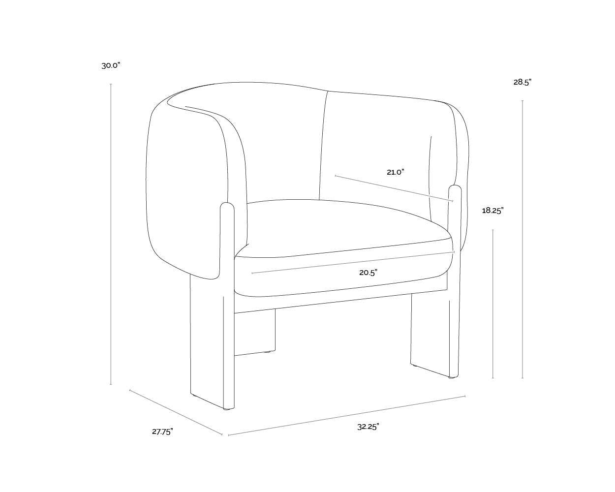 trine-lounge-chair-rustic-oak-111087 - view 20