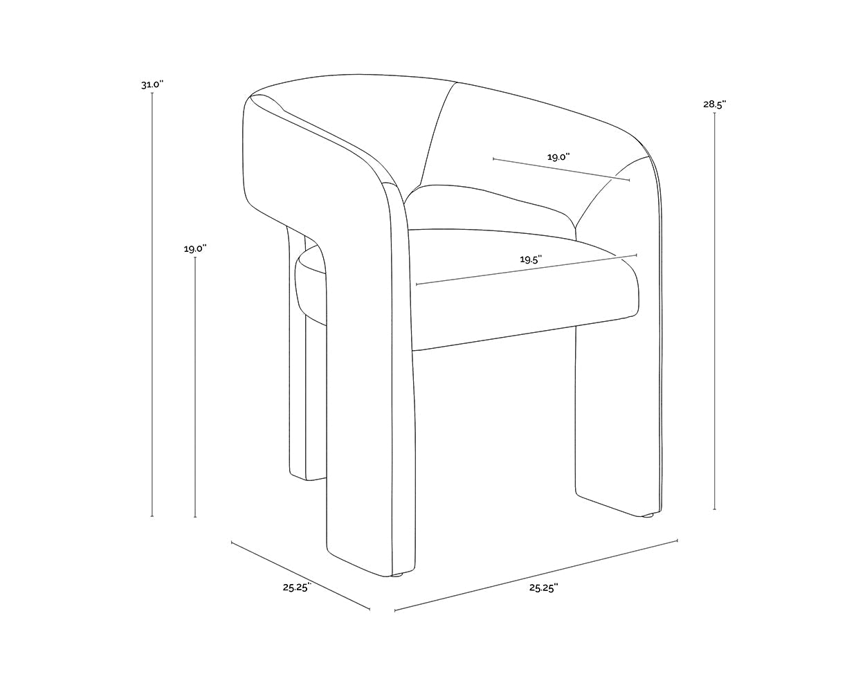 isidore-dining-armchair-110867 - view 38