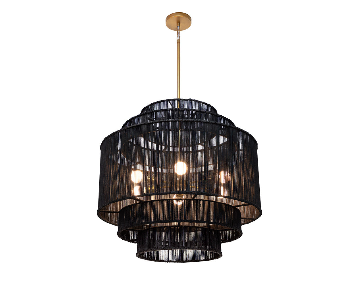 alyssa-chandelier-black-jute-111705 - view 4