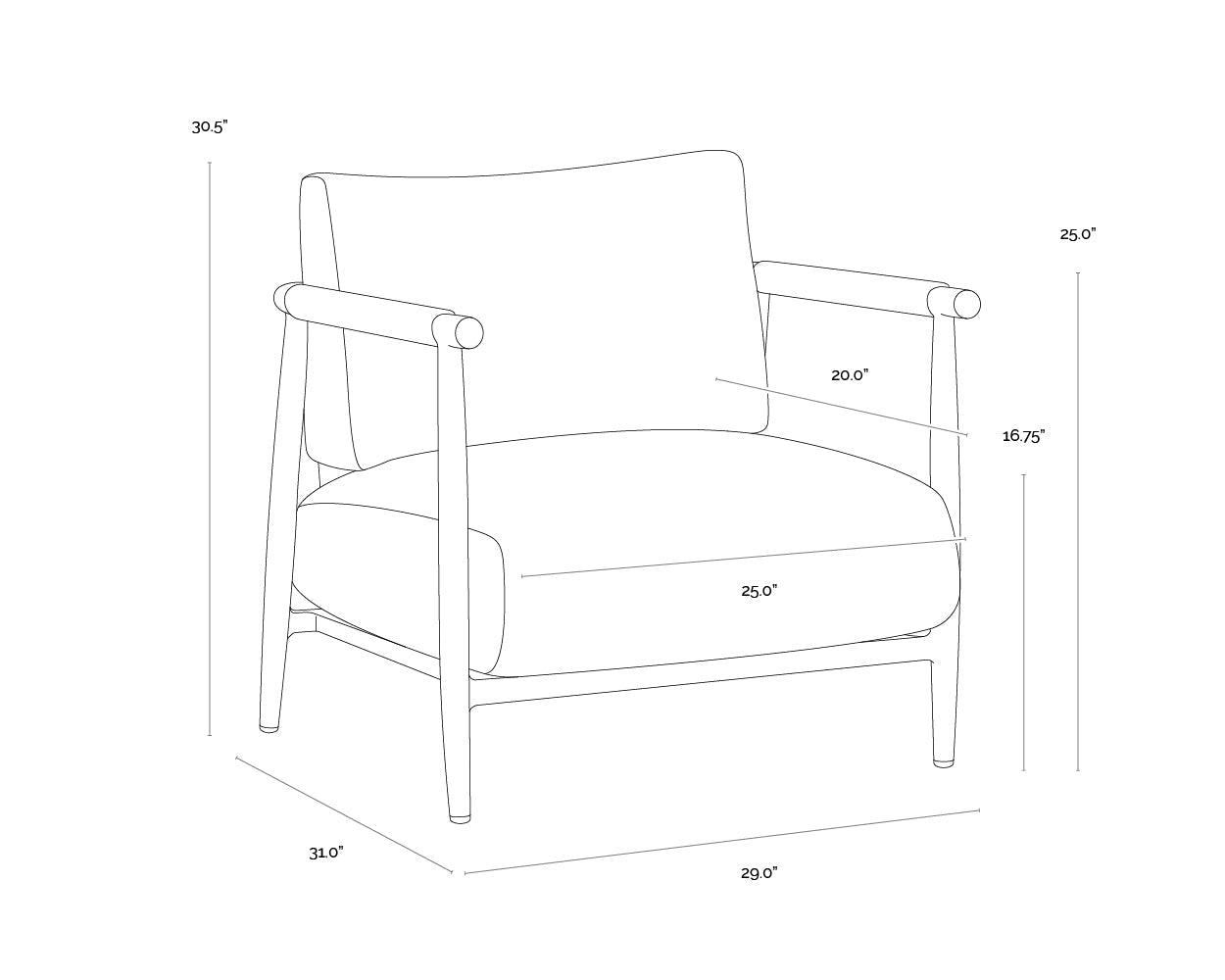 muros-lounge-chair-greige-112166 - view 11
