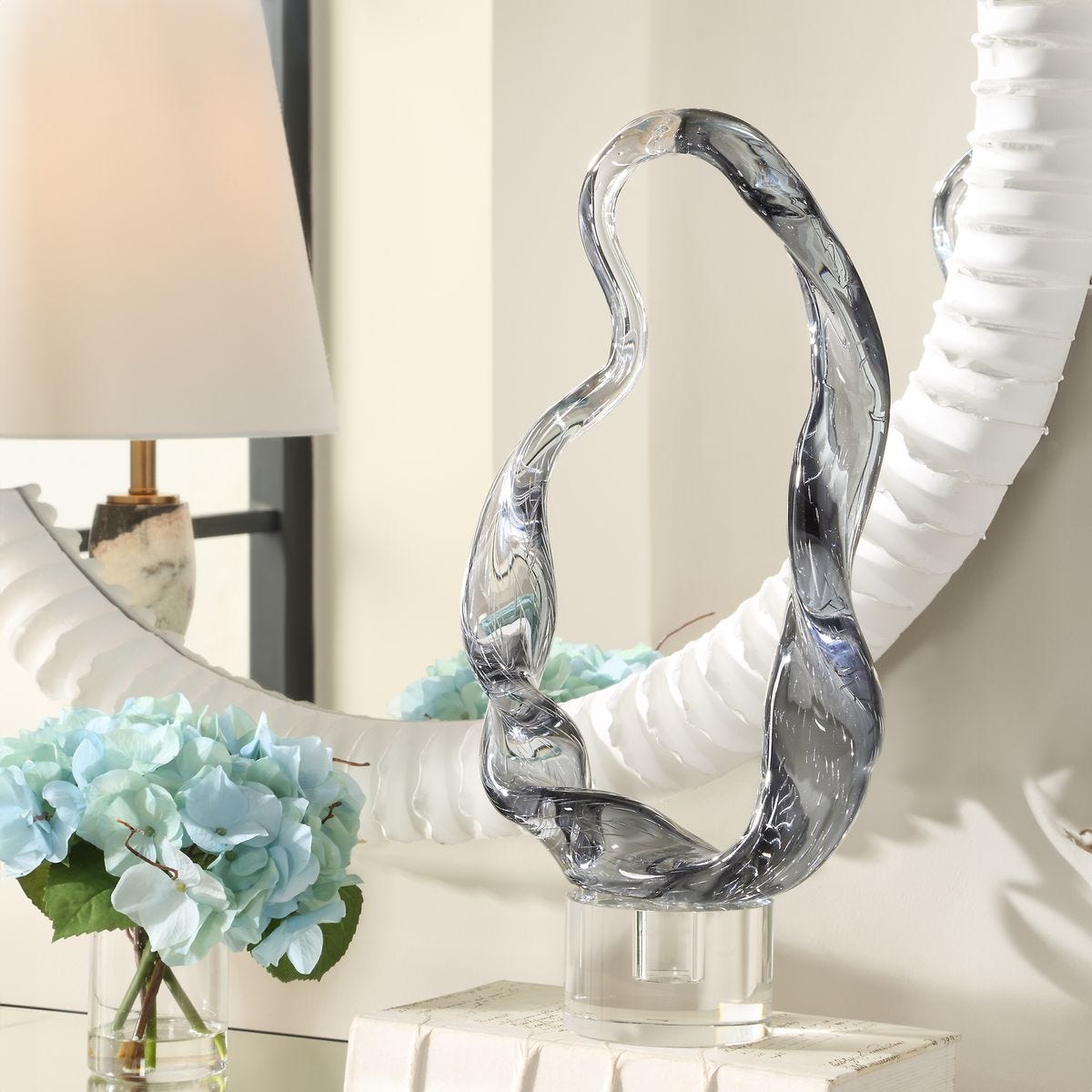 Luminous Twist Sculpture