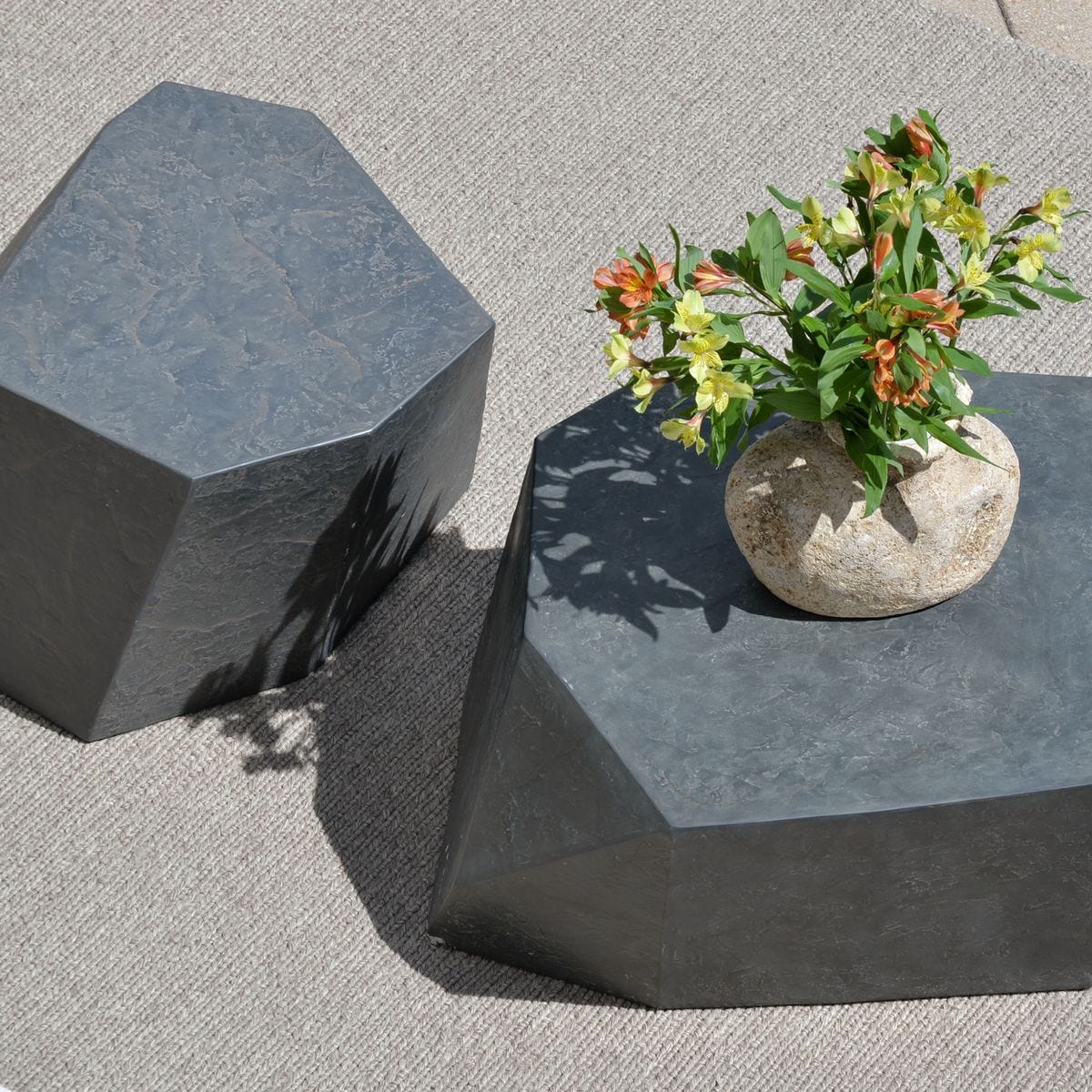 Parra Outdoor Coffee Table, Slate