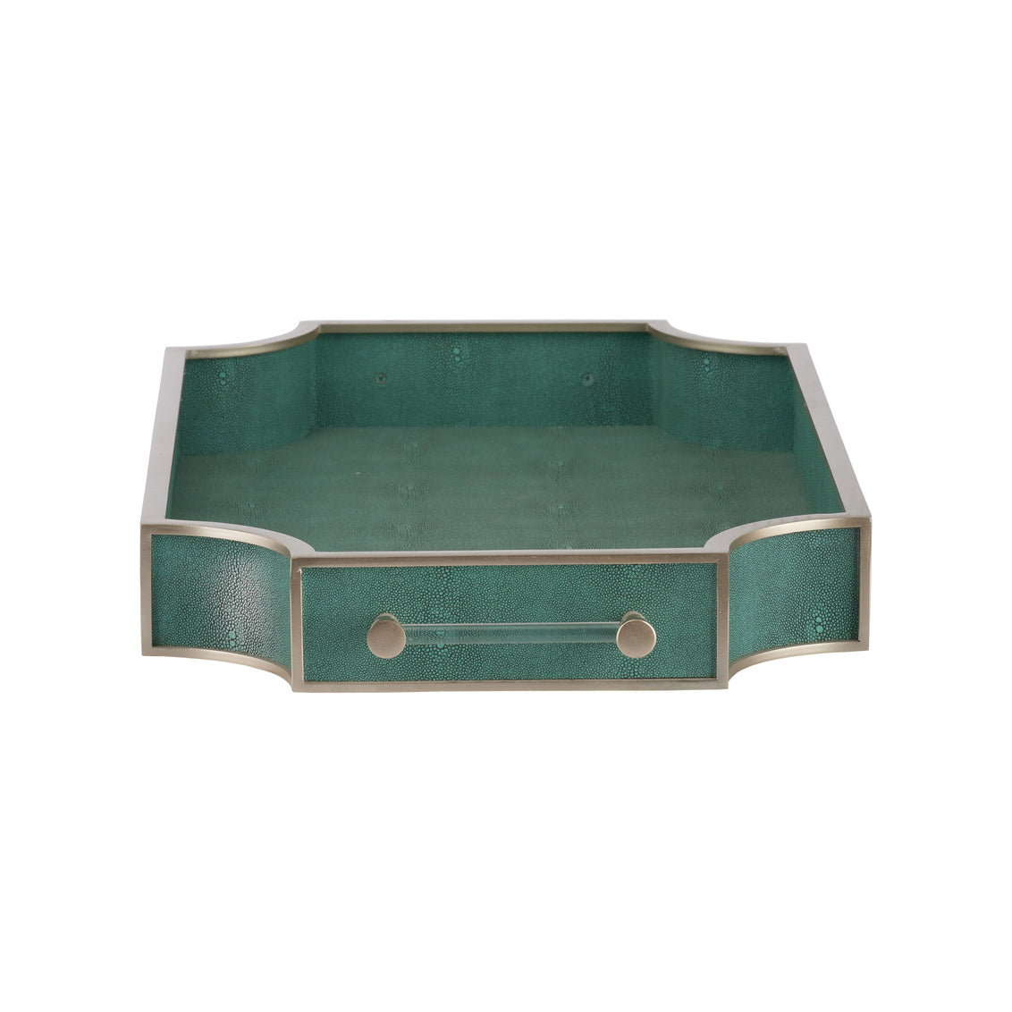 Shagreen Tray - Green