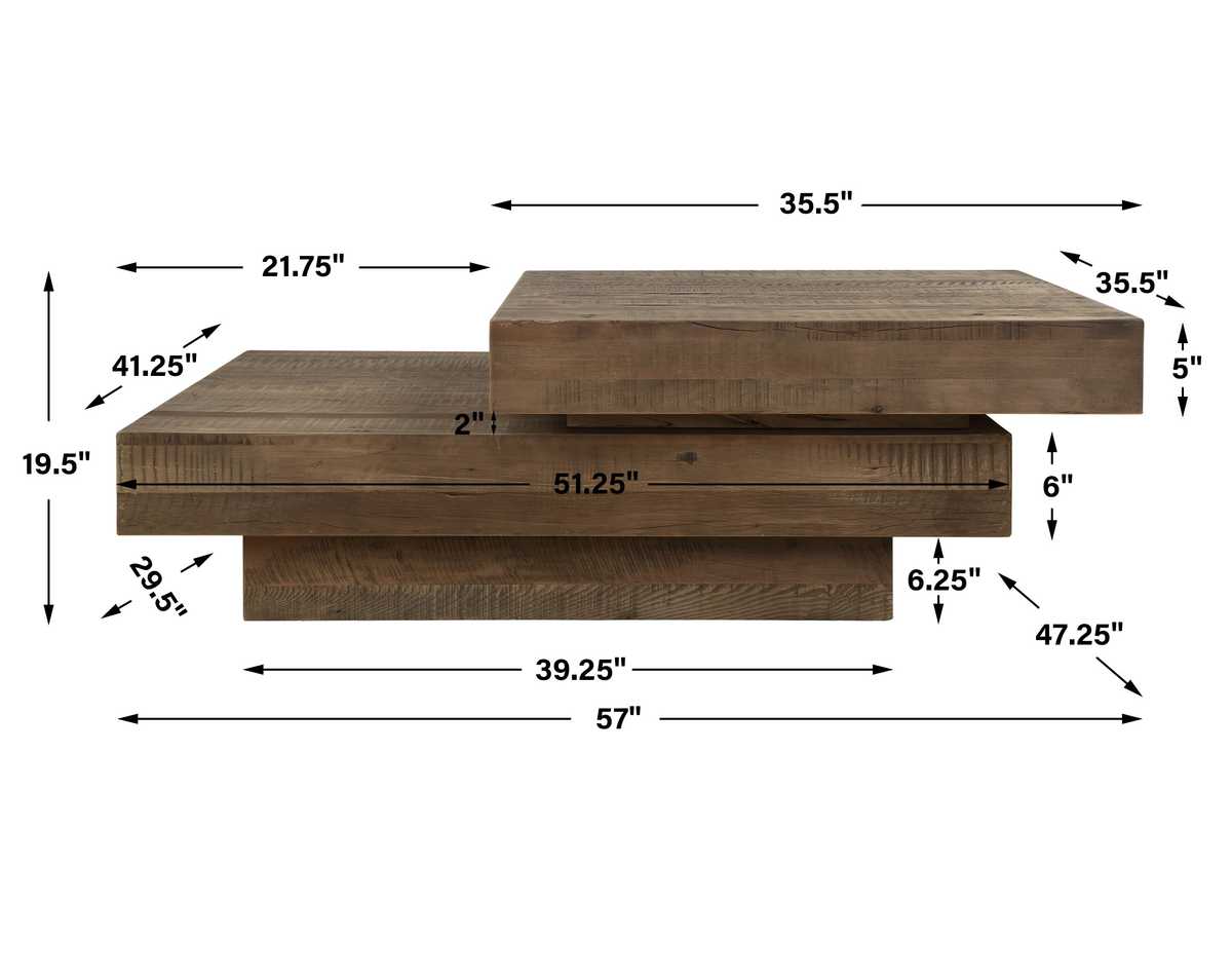 Rustic Planes Coffee Table