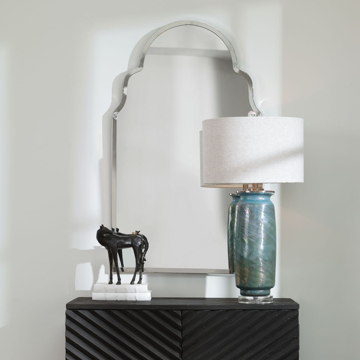 Brayden Arch Mirror, Nickel