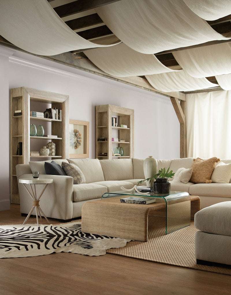 Hooker Furniture Amani Rope and Glass Cocktail Table 1672-80210-80