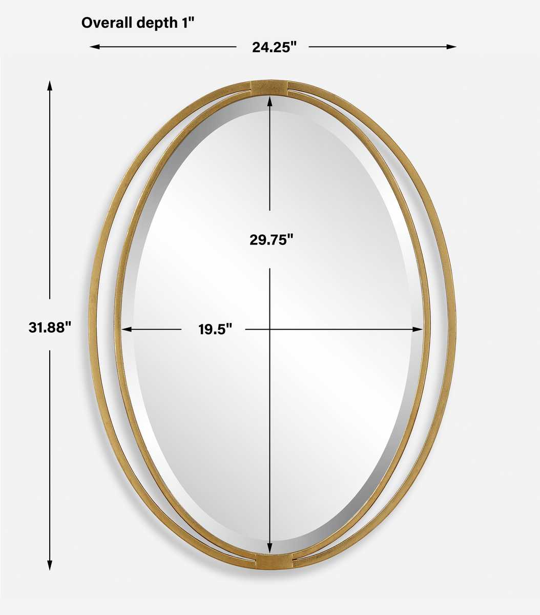 Rhodes Oval Mirror