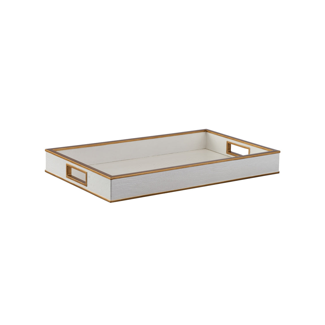 Reddington Tray - White Croco