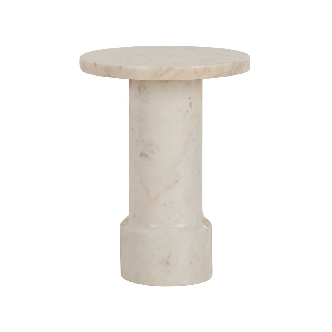 George Marble Side Table - White