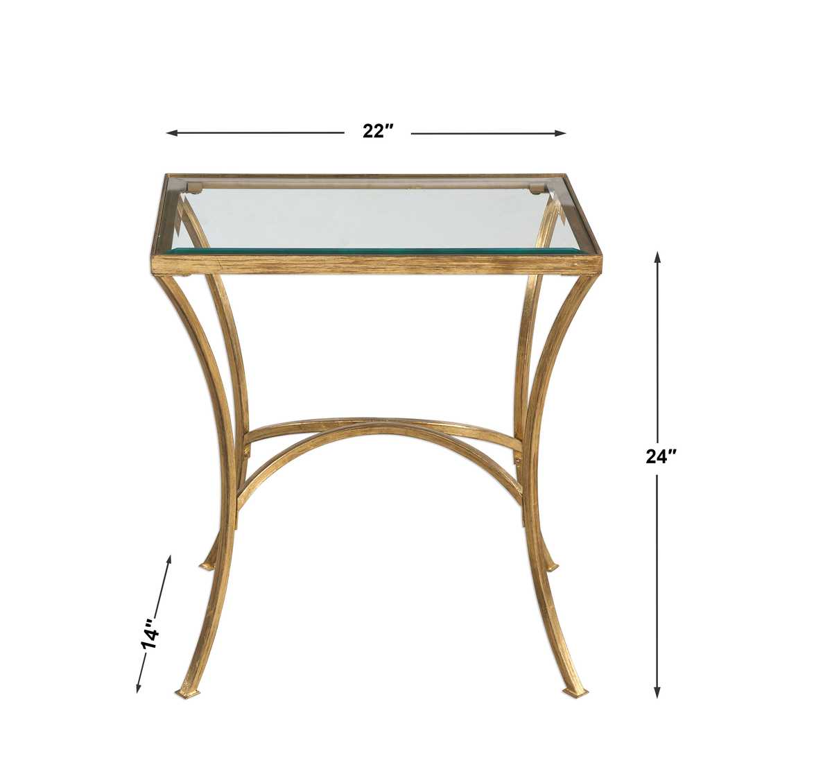 Alayna End Table, Gold