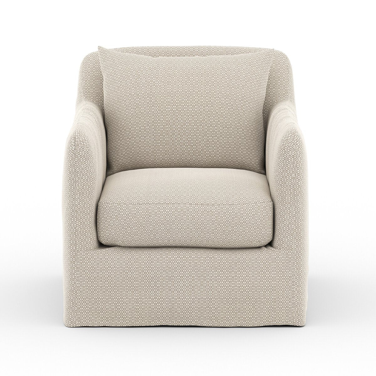 Dade Outdoor Slipcover Swivel Chair - Kings Fine Art & Decor