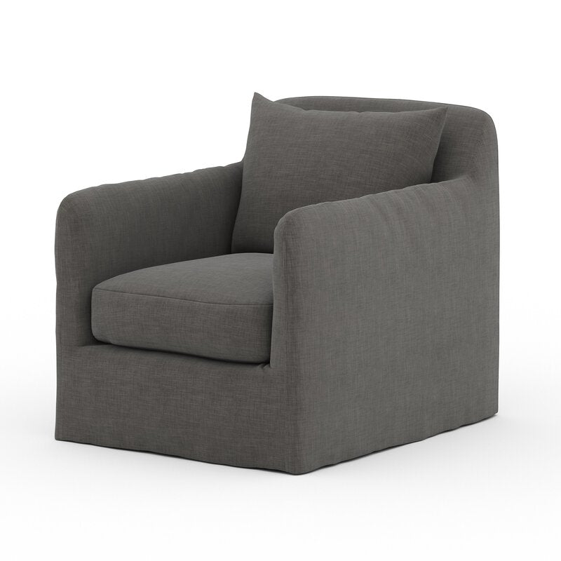 Dade Outdoor Slipcover Swivel Chair - Kings Fine Art & Decor