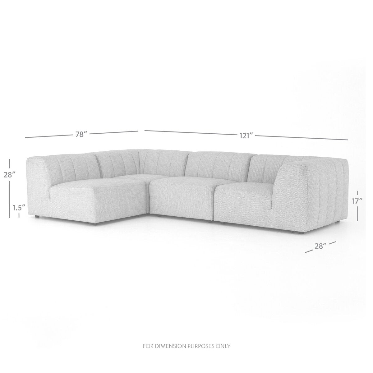 Gwen Outdoor 4-Piece Sectional - Kings Fine Art & Decor