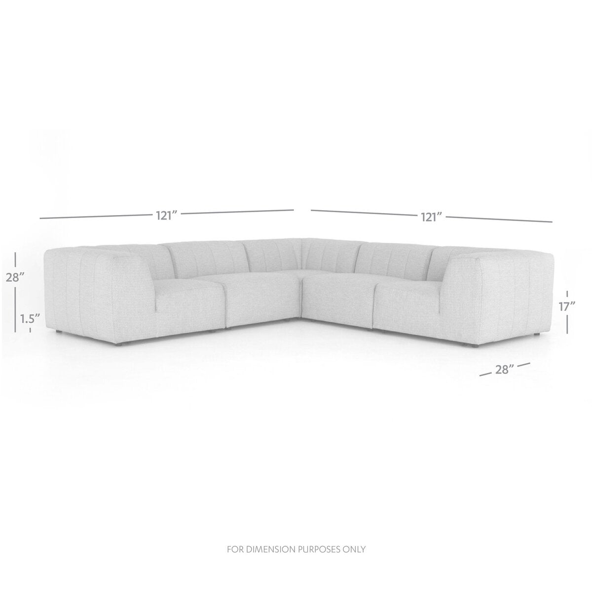 Gwen Outdoor 5-Piece Sectional - Kings Fine Art & Decor