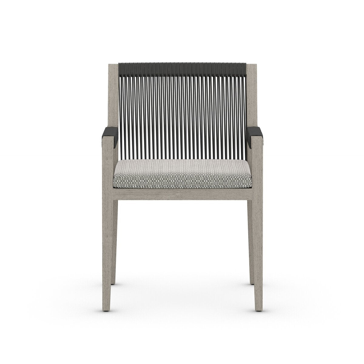 Sherwood Outdoor Dining Armchair, Weathered Grey - Kings Fine Art & Decor
