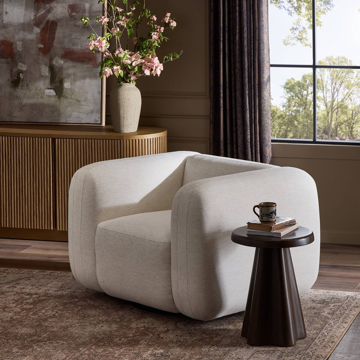 Nara Swivel Chair - Kings Fine Art & Decor