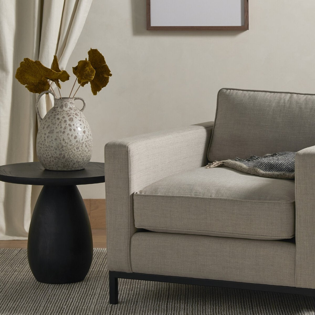 Merla Wood End Table-Tall - Kings Fine Art & Decor